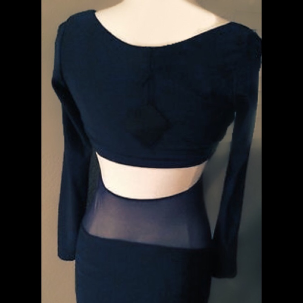 Boulee- Black fitted bodycon dress excellent cond.